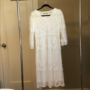 White lace dress